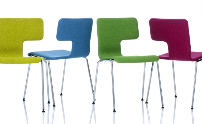 Pablo Office Chairs with Wool Upholstery